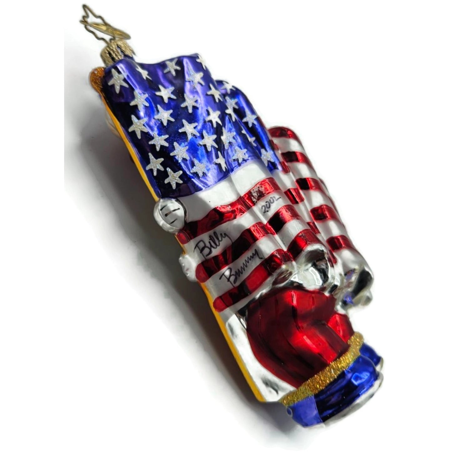 Christopher Radko Billy Doodle Dandy Patriotic Bunny Easter Ornament 02-SP-92