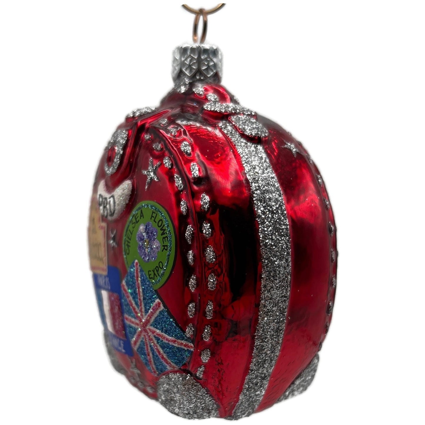 Patricia Breen Journey With Me Red Highlands Stars Christmas Tree Ornament TCT