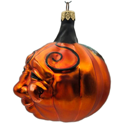 Patricia Breen Halloween Fanciful Pumpkin Orange Matte Christmas Ornament 9812