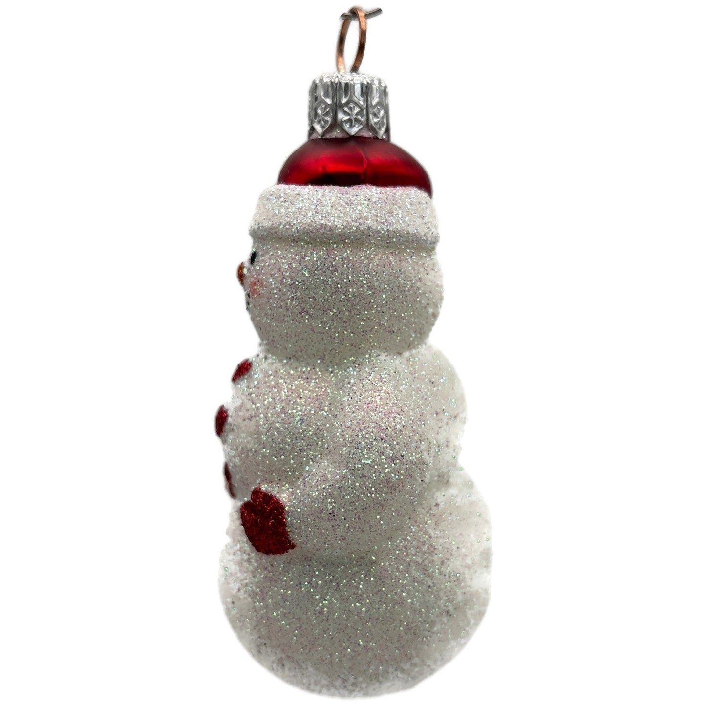 Patricia Breen Loving Snowman White Red Hearts Valentines Day Christmas Ornament