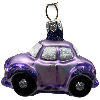 Patricia Breen Purple Car OOAK CO Christmas Ornament CATZ 9900CO