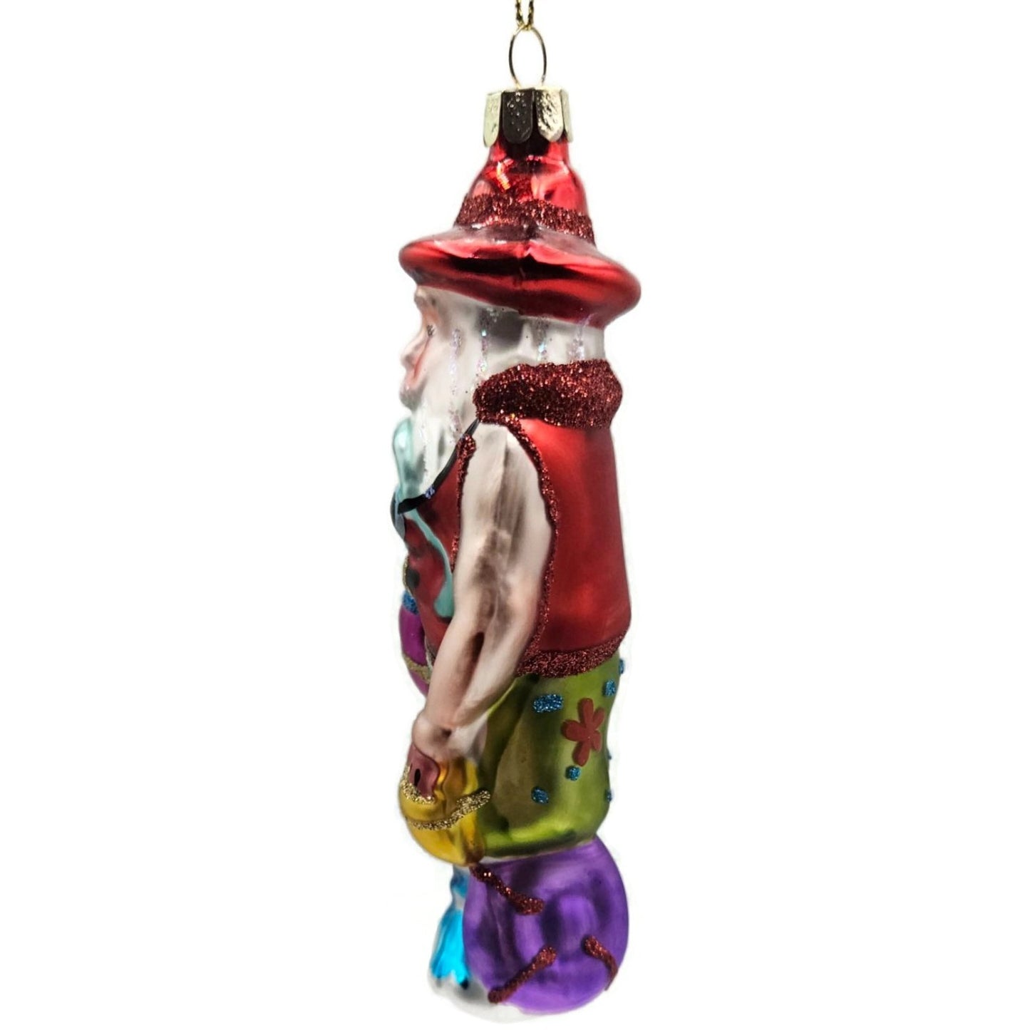 Tropical Diver Santa on the Beach Summer Christmas Tree Ornament BestPysanky