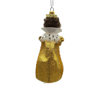 Sofferia De Carlini Queen Victorian Lady Gold Italian Christmas Tree Ornament