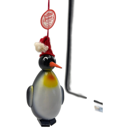 Steinbach Penguin Black Handmade Wooden German Animal Christmas Tree Ornament