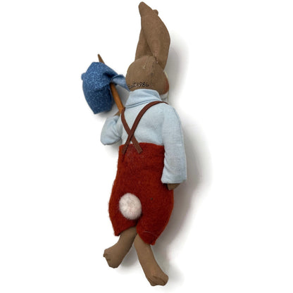 Gladys Boalt Brer Rabbit Uncle Remus Handmade Fabric Christmas Ornament Signed