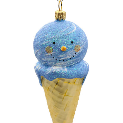 Patricia Breen Snow Cone Blue Moon Face Summer Nautical Holdiay Tree Ornament