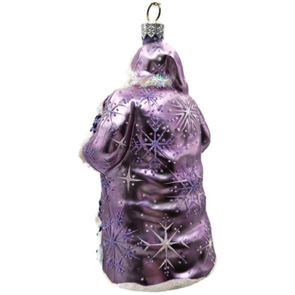 Patricia Breen Frosty Friends Lavender Santa Snowman Christmas Ornament 2520
