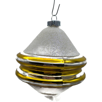 Christopher Radko Shiny Brite Snow Tops Christmas Tree Ornament Set 4001370