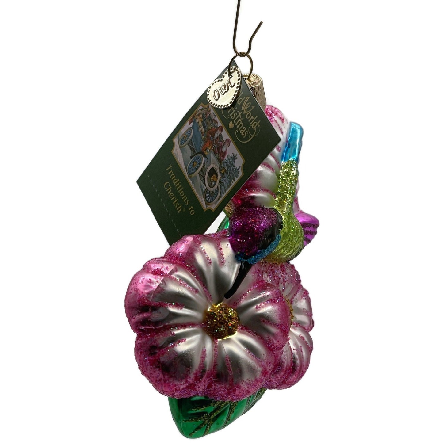Magnificent Hummingbird Ornament Floral Christmas Tree OWC Old World Christmas