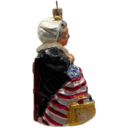 Christopher Radko Betsy Ross Sewing American Flag Patriotic Ornament 98-113-0
