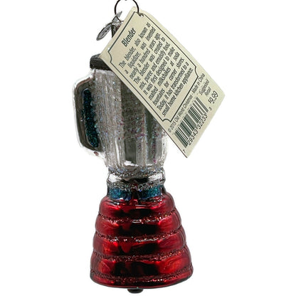 Blender Ornament Kitchen Appliance Red Old World Christmas OWC Tree Decoration