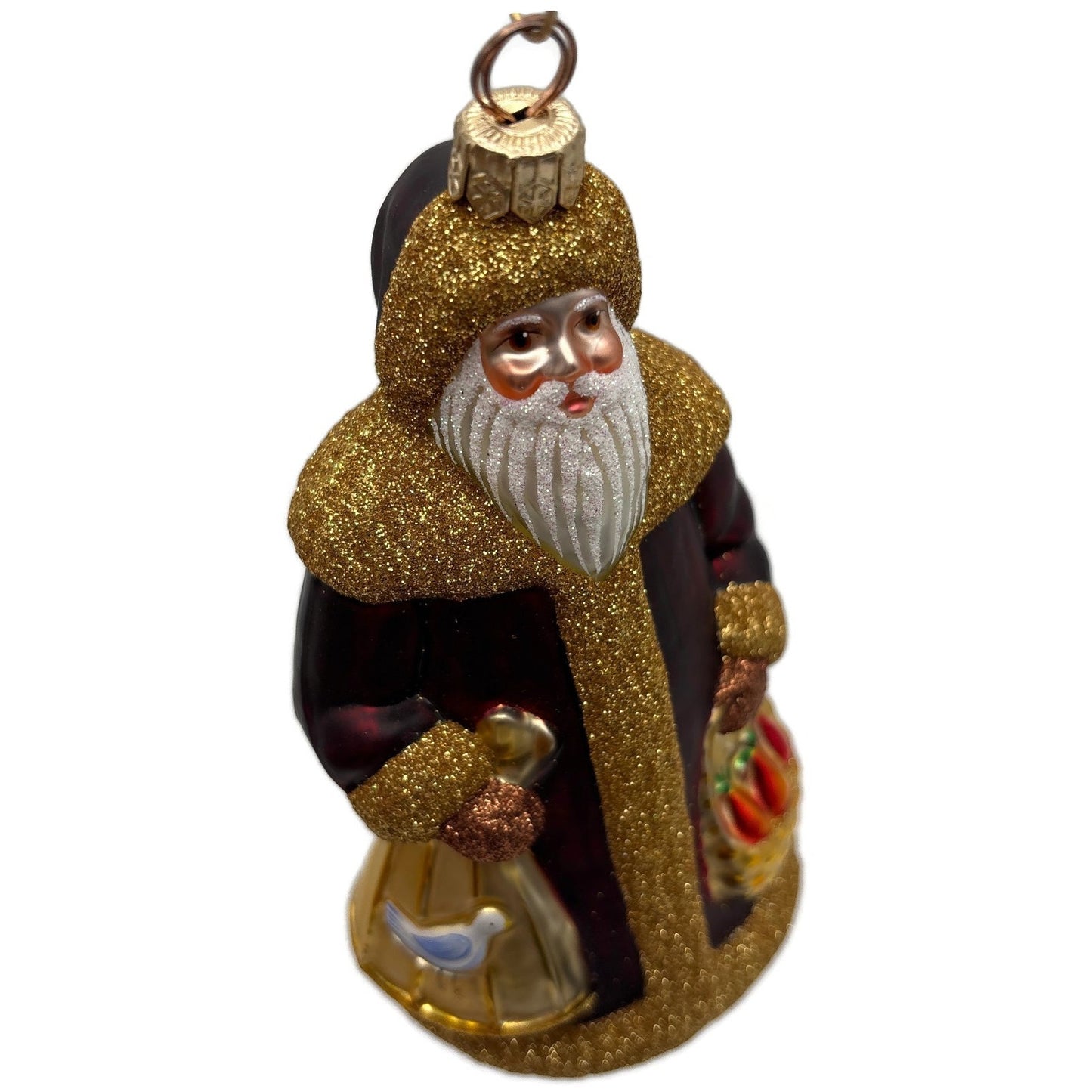 Patricia Breen Santa I: Partridge Pear Bordeaux 12 Days of Christmas Ornament