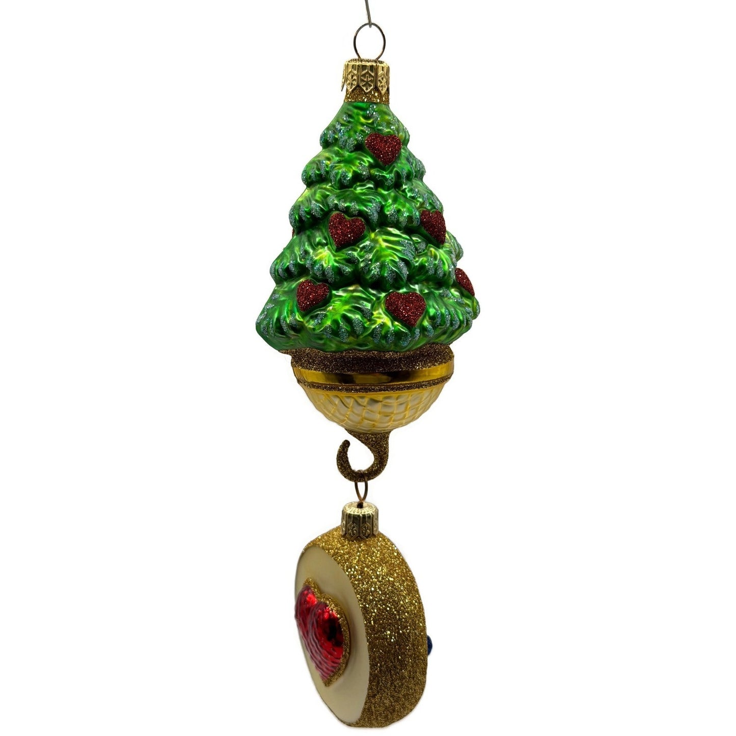 Patricia Breen Five Golden Rings Medallion 12 Days of Christmas Tree Ornament