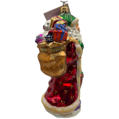 Christopher Radko Father Christmas Longaberger Santa Claus Ornament 99-LON-01