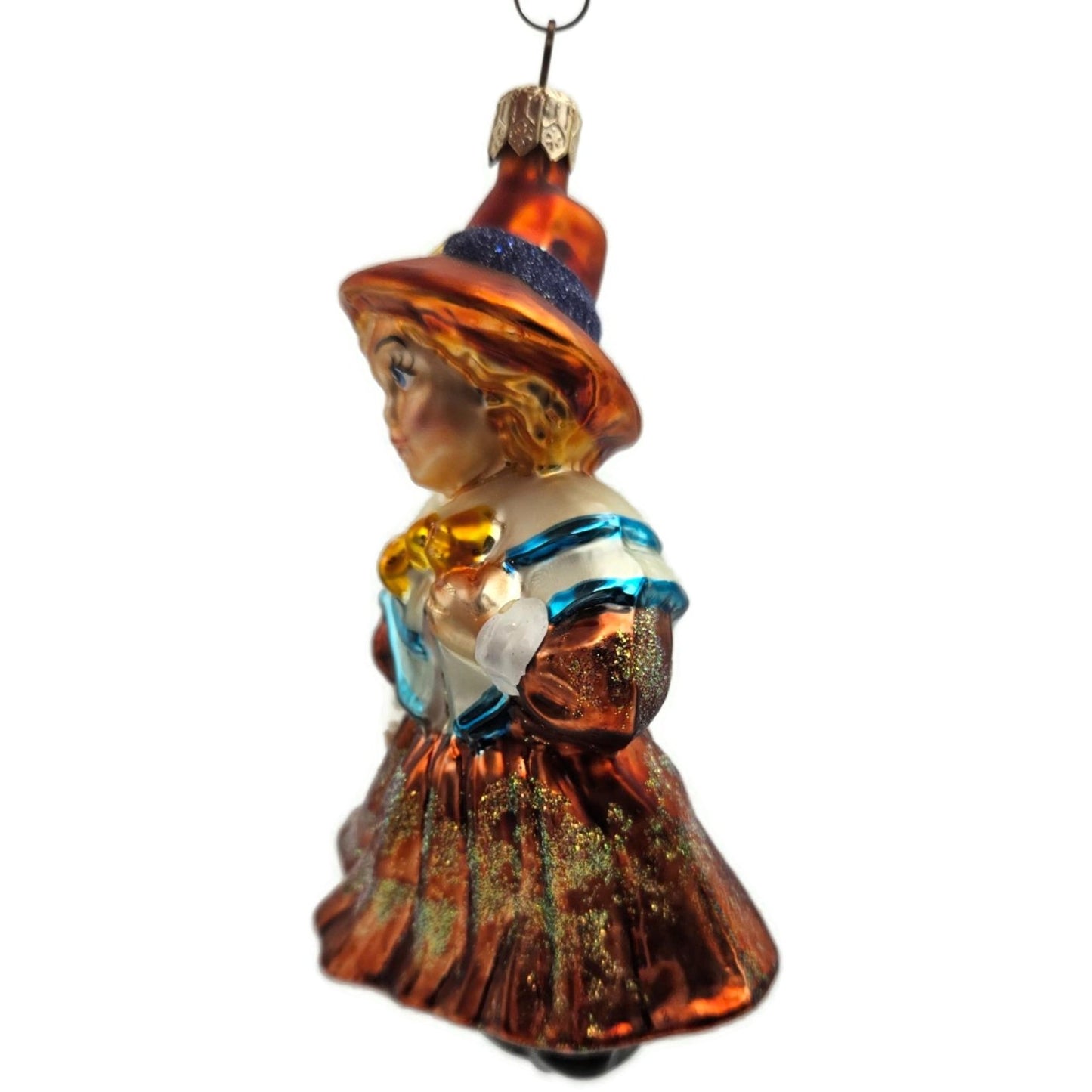 Christopher Radko Priscilla Pilgrims Halloween Christmas Tree Ornament 990950