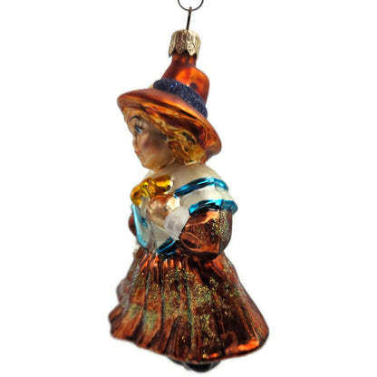 Christopher Radko Priscilla Pilgrims Halloween Christmas Tree Ornament 990950