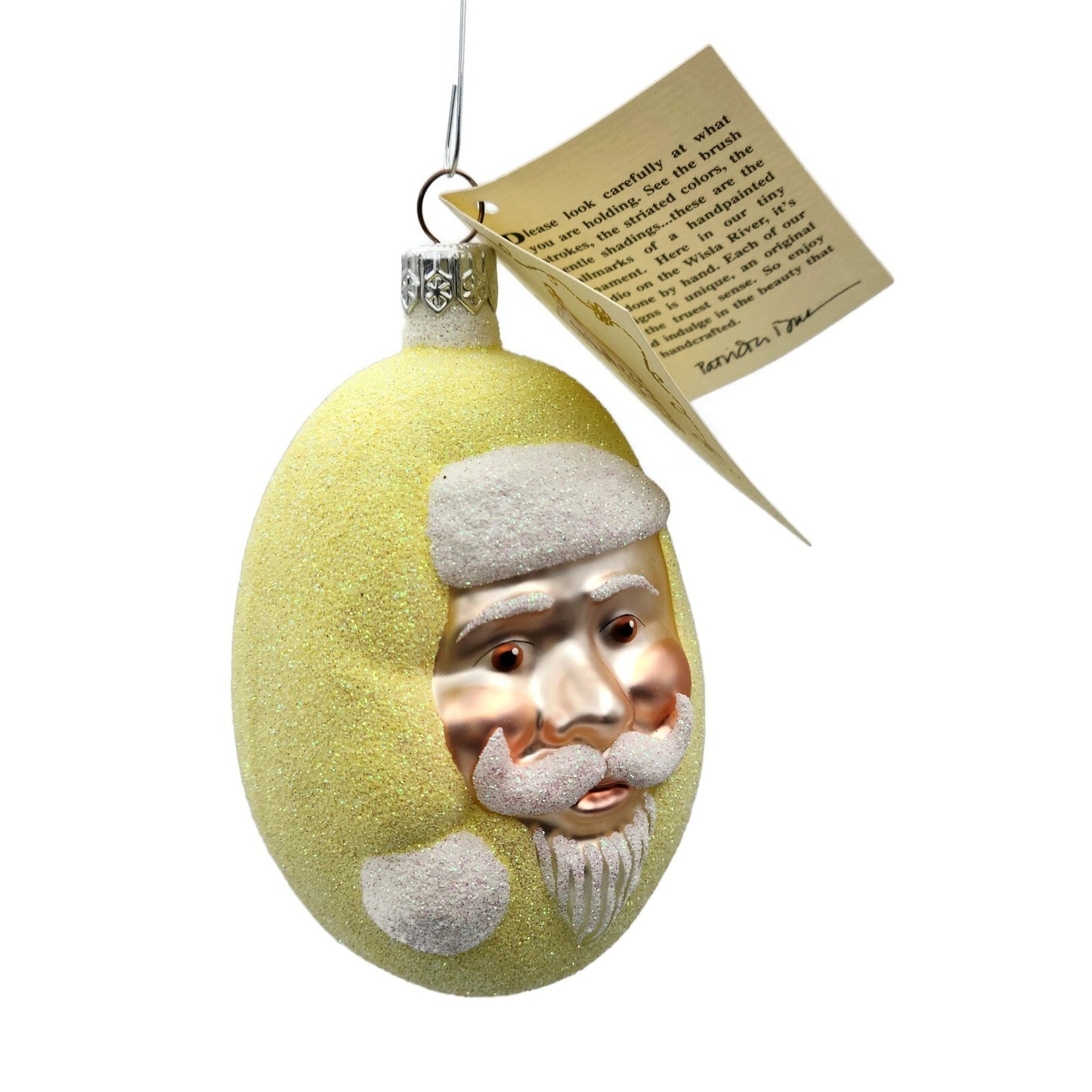 Patricia Breen Jelly Bean Santa Claus Yellow Easter Christmas Tree Ornament