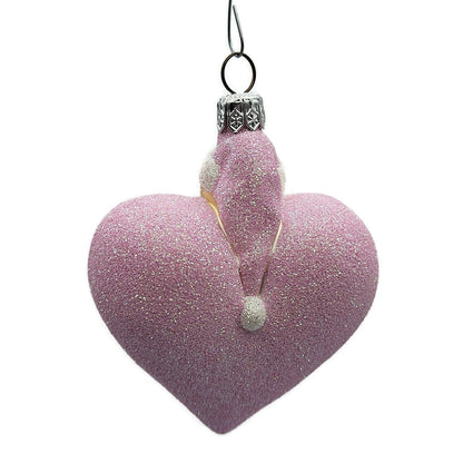 Patricia Breen Santa du Coeur Pink Heart Valentines Christmas Tree Ornament
