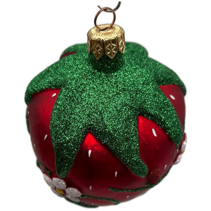Patricia Breen Grande Strawberry Bees Fruit Red Spring Christmas Ornament NM