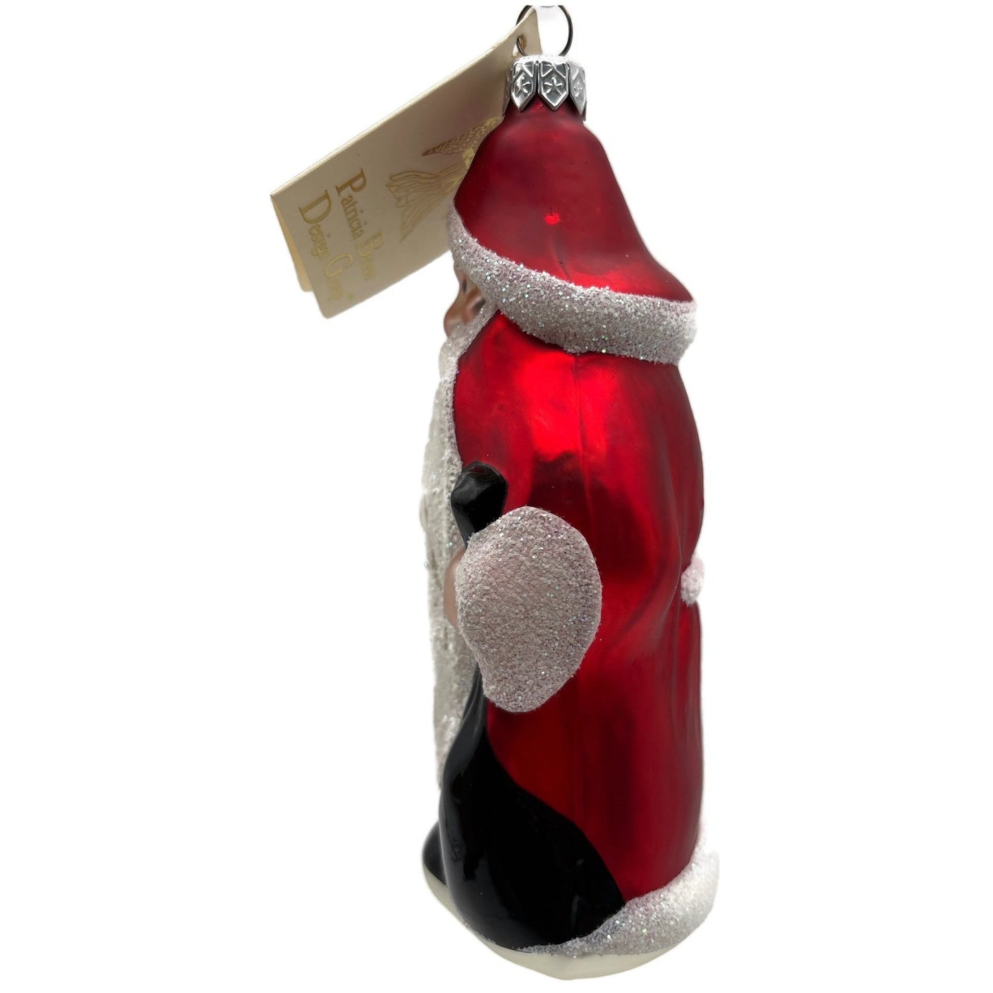 Patricia Breen Woodland Santa Claus Cherry Red Christmas Tree Ornament
