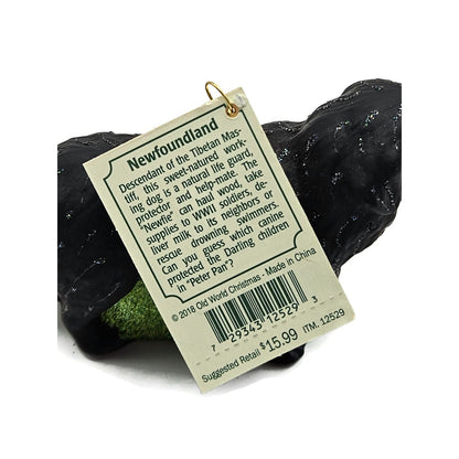 Old World Christmas Newfoundland Tibetan Mastiff Dog Animal Christmas Ornament