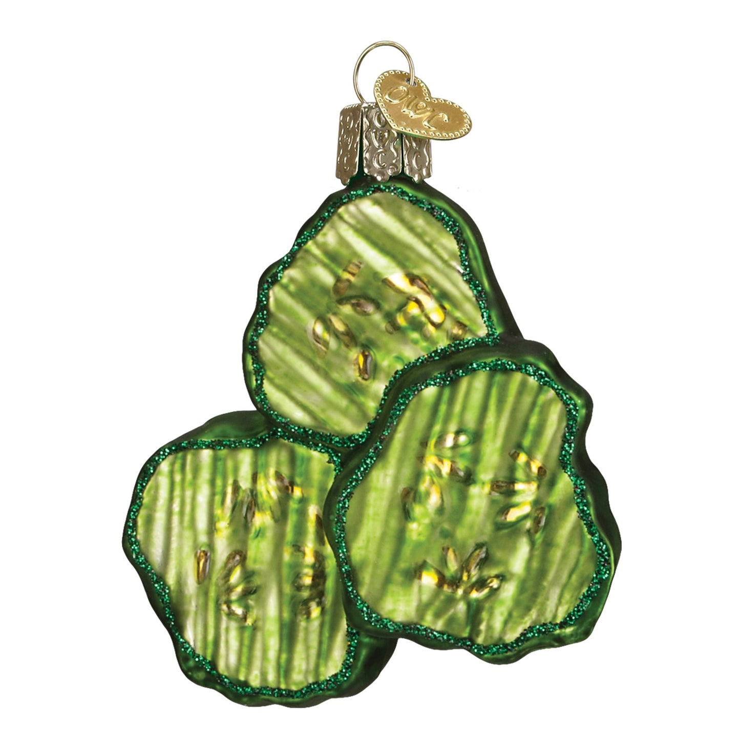 Pickle Chips Ornament: Old World Christmas Green Vegetable OWC