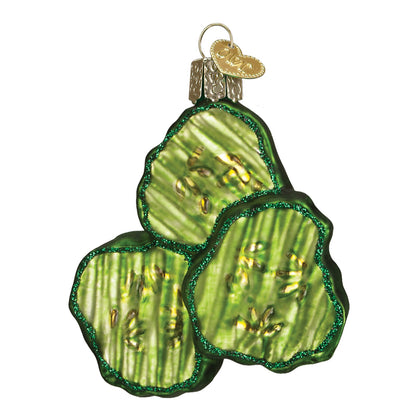 Pickle Chips Ornament: Old World Christmas Green Vegetable OWC