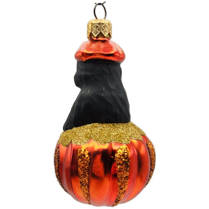 Patricia Breen Cat-O-Lantern Pumpkin Glass Christmas Halloween Ornament 9804