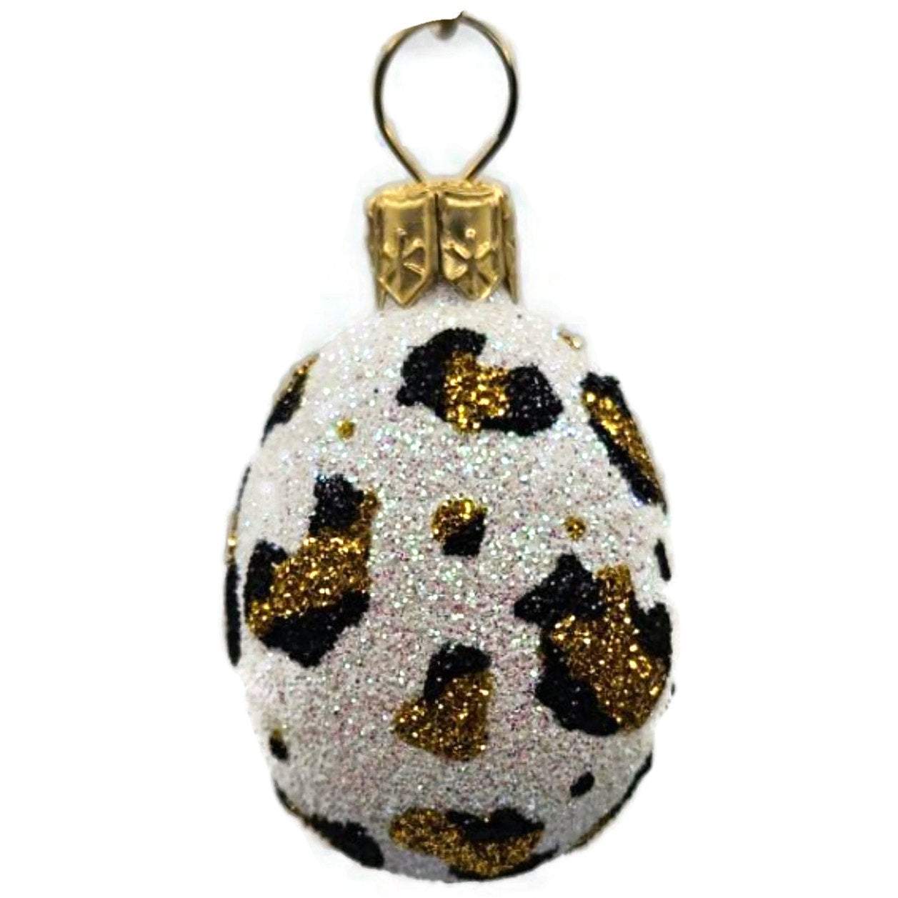 Patricia Breen Miniature Egg Leopard Animal Print Easter Spring Ornament 2834