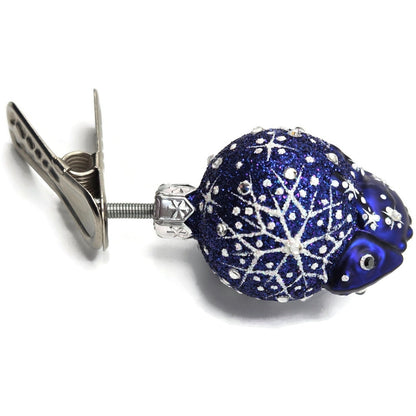 Patricia Breen Ultra Miniature Chameleon Snowflakes Clip On Christmas Ornament