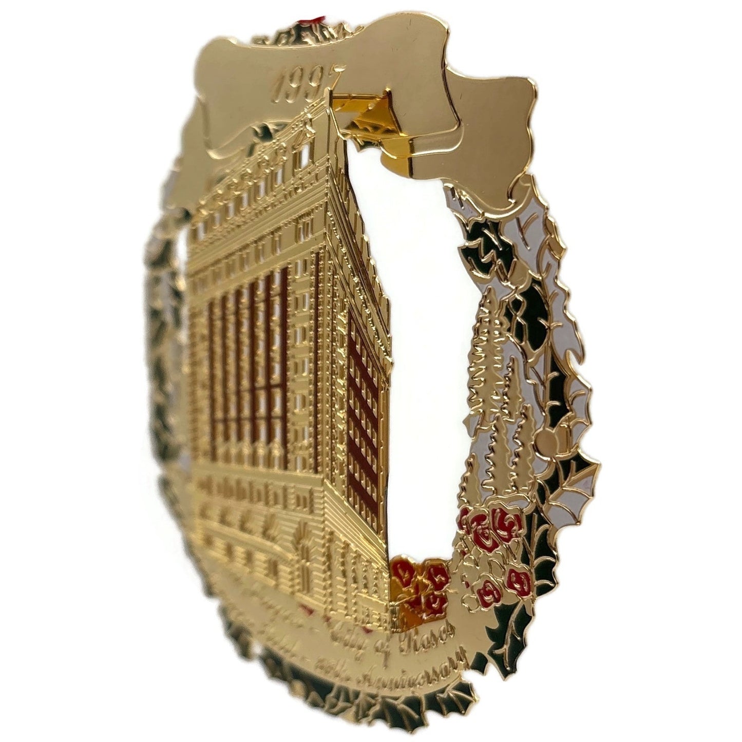 Portland Ornament 1997 Historic Benson Hotel 85th Anniversary Gold Plated Gift