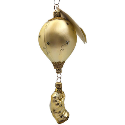 Patricia Breen Into the Blue Bees Gold Balloon Spring Christmas Tree Ornament
