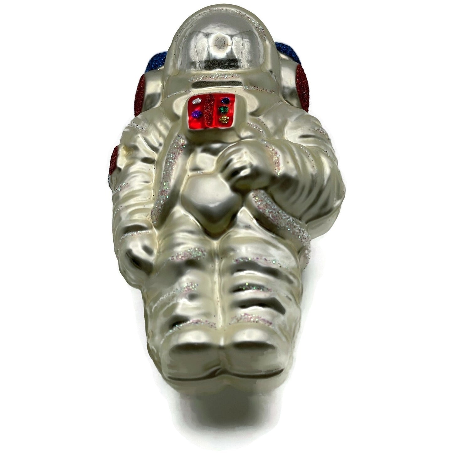 Patricia Breen A Walk on the Moon Spaceman Silver Astronaut Christmas Ornament