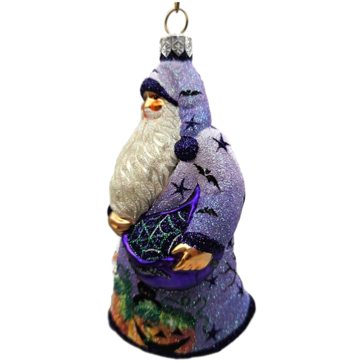 Patricia Breen Remember Me Santa Moon Purple Ghost Halloween Christmas Ornament