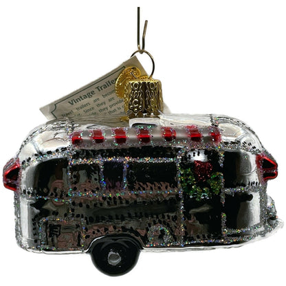 Vintage Camping Trailer Ornament Old World Christmas Holiday Tree OWC 46053