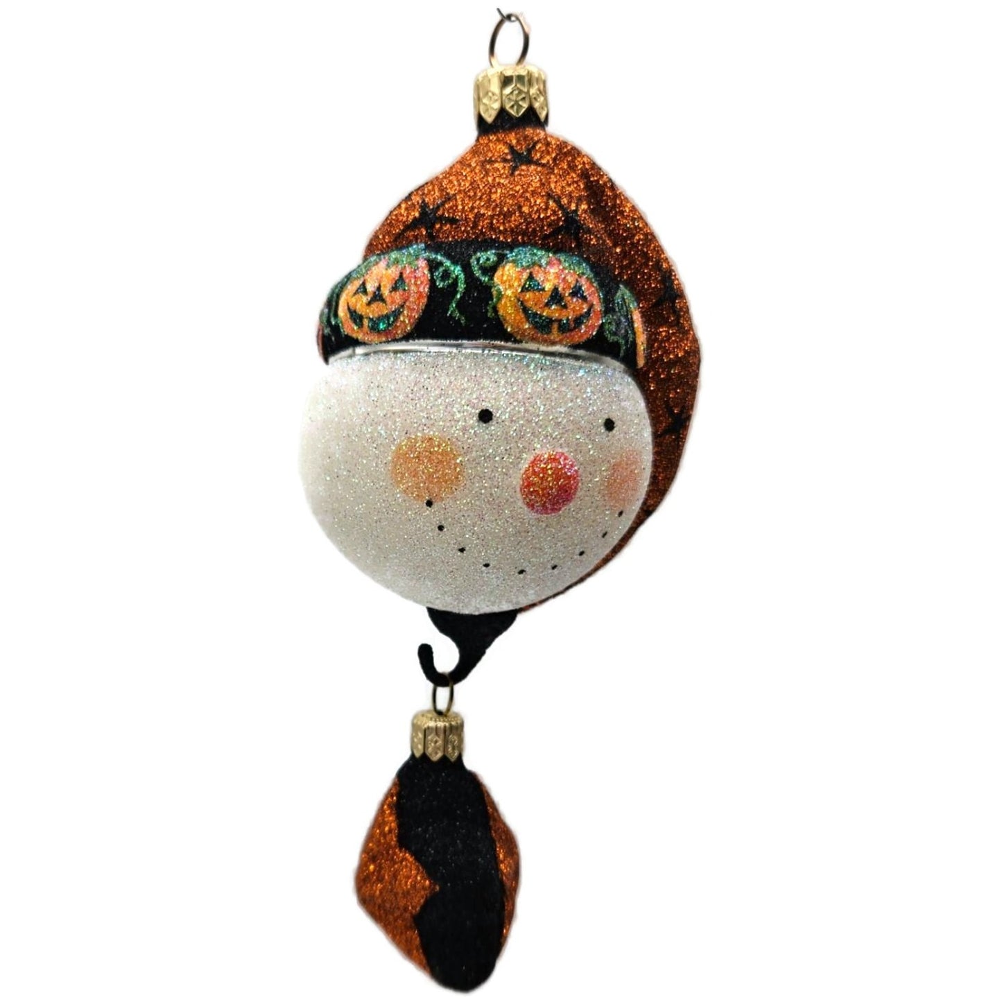 Patricia Breen Good Night Snowman Halloween Pumpkins Christmas Ornament 2227