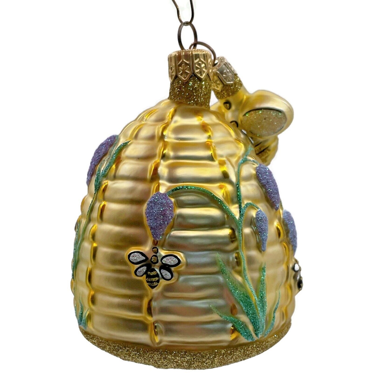 Patricia Breen Wisteria Beeskep Lavender Bee Flowers Spring Holiday Ornament
