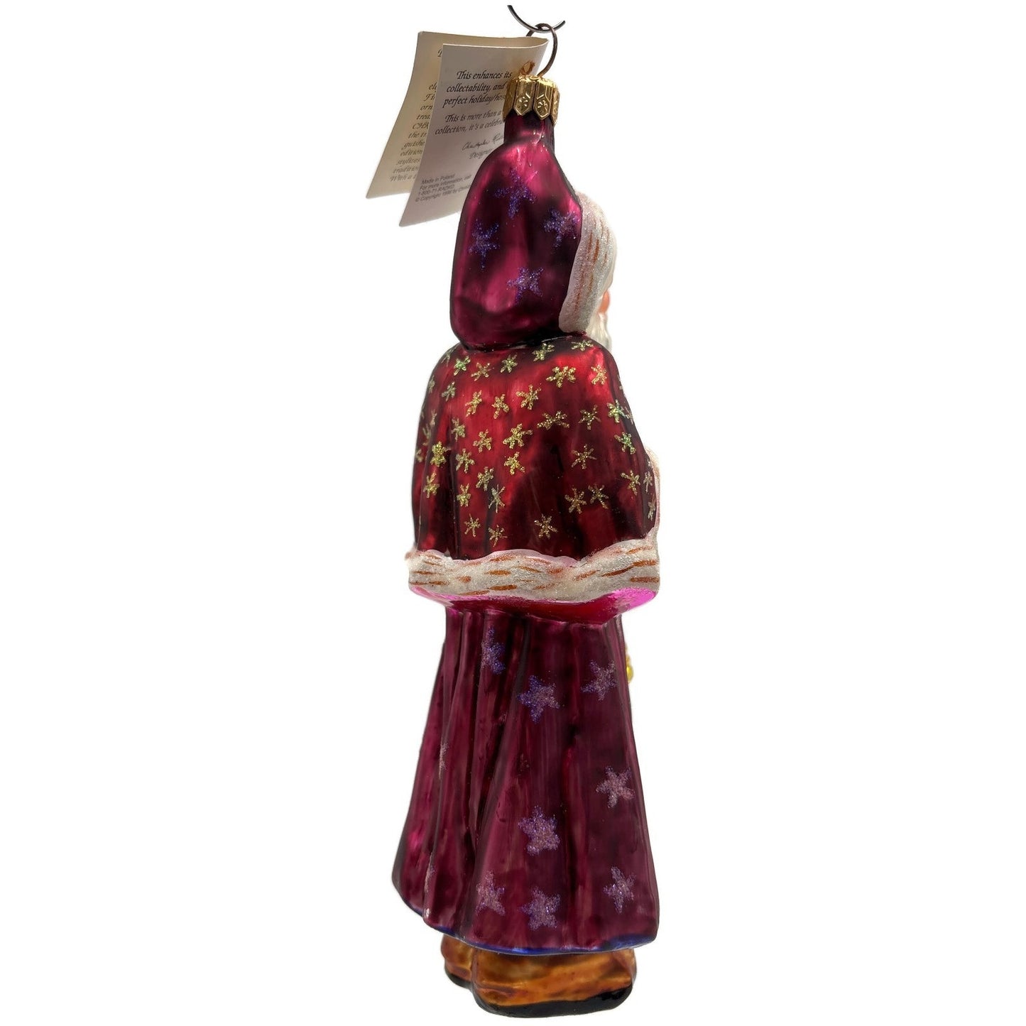Christopher Radko Velvet Plum Nicholas Santa Claus Christmas Ornament 98-104-0