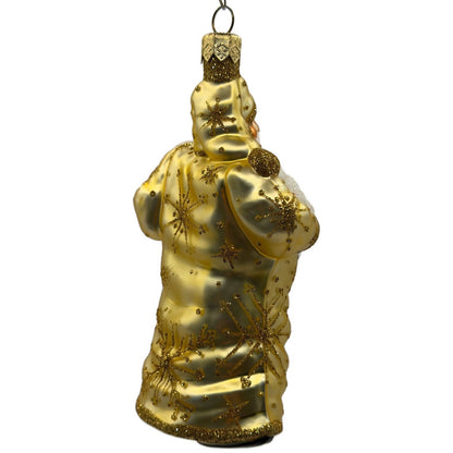Patricia Breen Snowball Santa Claus Gold Snowflakes Christmas Tree Ornament 2256