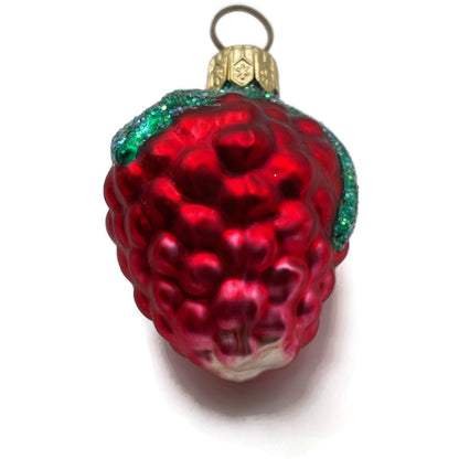 Patricia Breen Frosted Raspberry Red Fruit Summer Christmas Tree Ornament