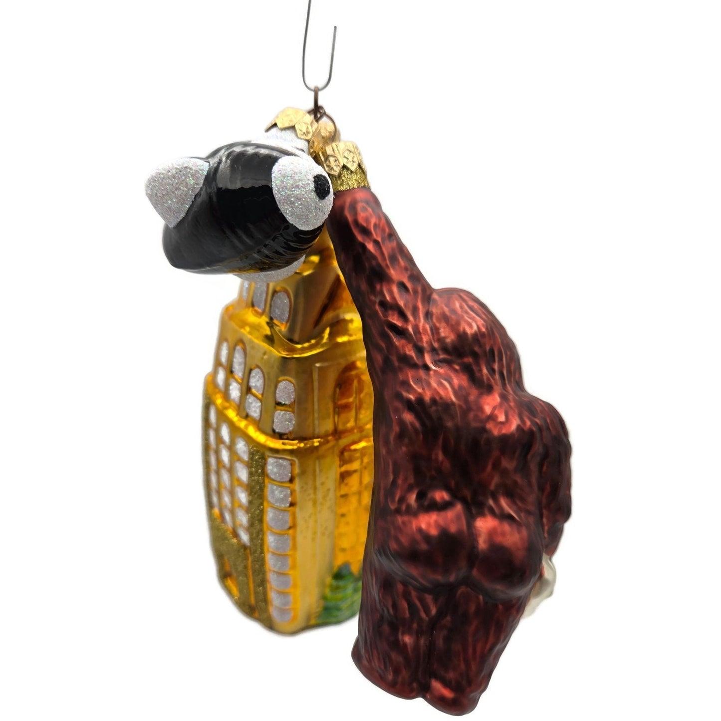 Patricia Breen Manhattan Ape Gold Black Plane King Kong Christmas Tree Ornament