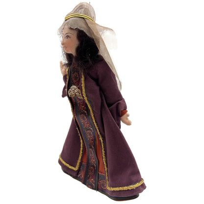 Gladys Boalt Maid Marion Robin Hood Handmade Fabric Christmas Ornament Signed