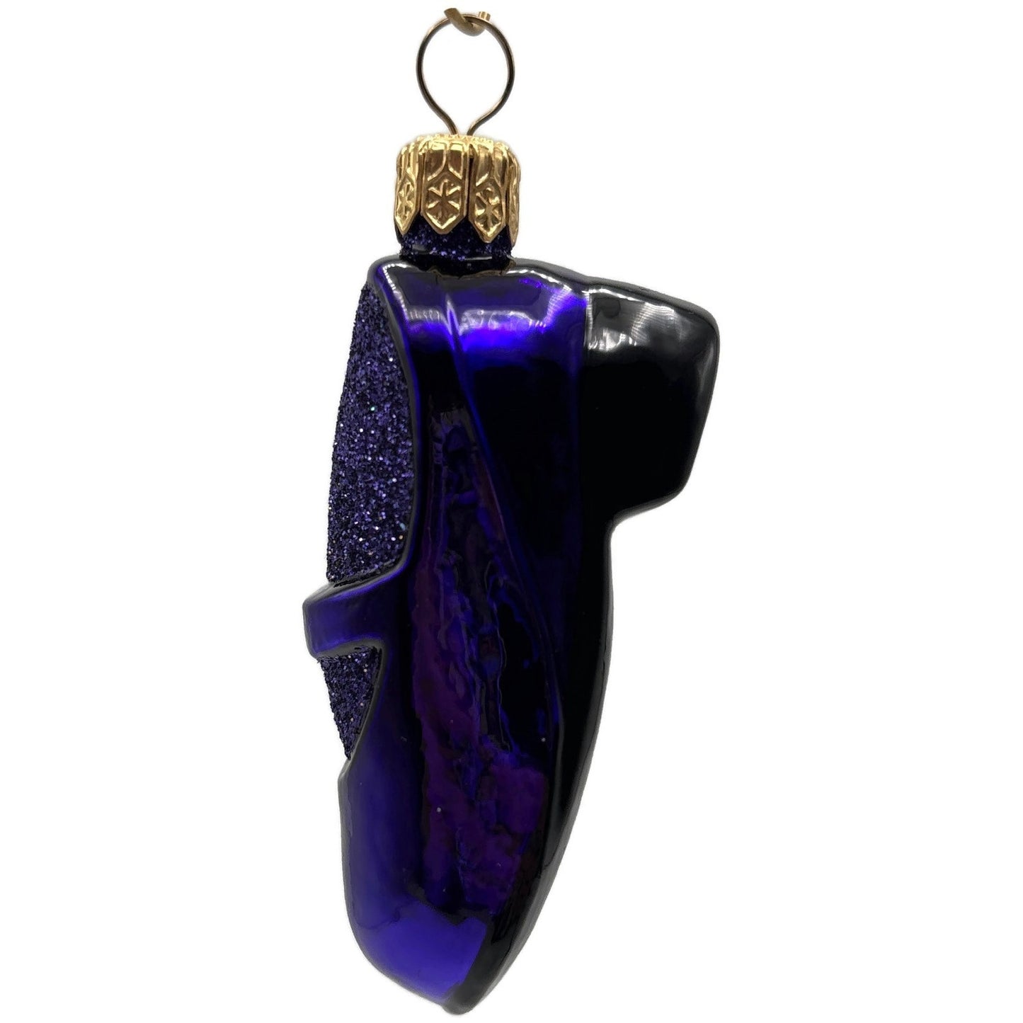 Patricia Breen Little One's Shoe Purple Gold Buckle Christmas Tree Ornament CATZ