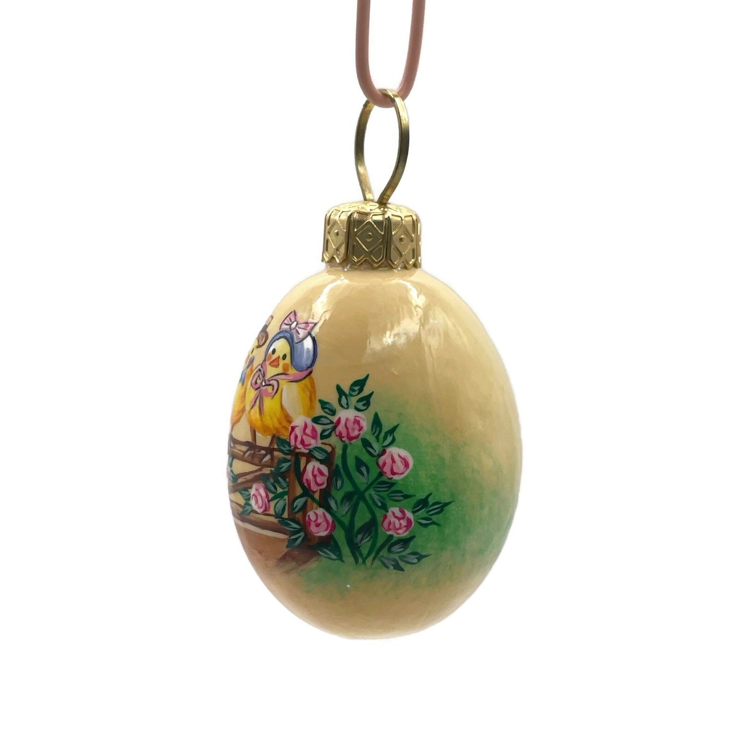 Patricia Breen Miniature Egg Surprise Meet the Peeps Glass Easter Ornament 3310
