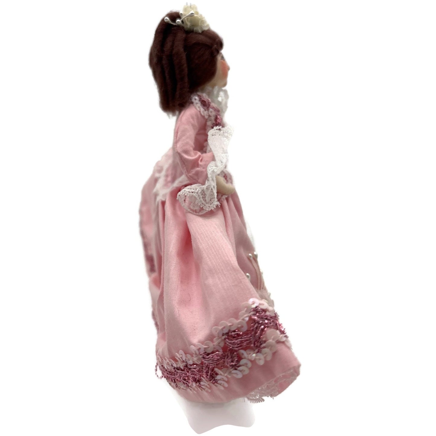 Gladys Boalt Beauty Belle Pink Beauty and The Beast Fabric Christmas Ornament
