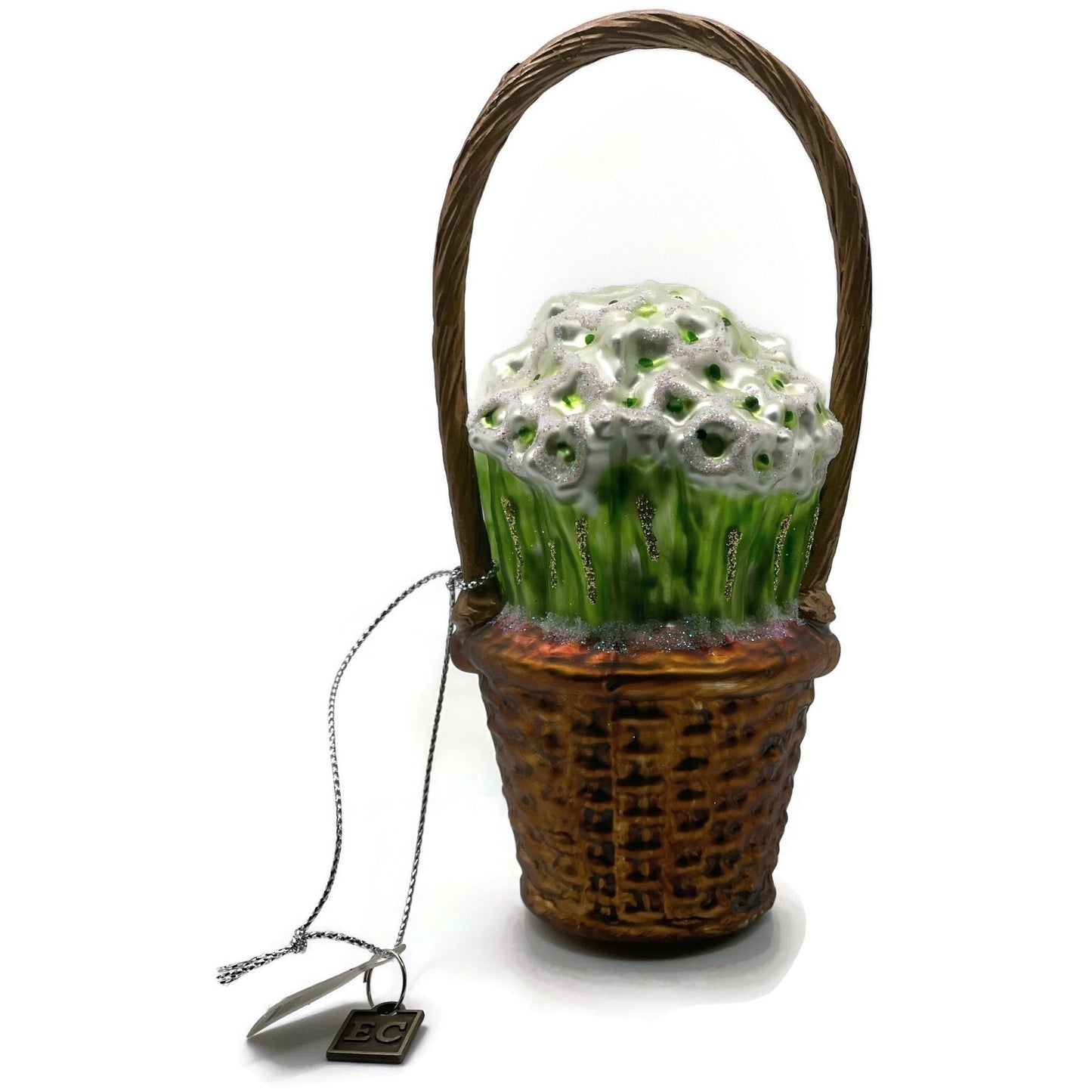 Basket of Paperwhites Spring Garden Flower Christmas Tree Ornament Eric Cortina