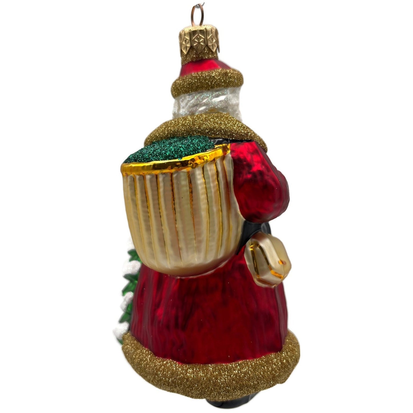 Patricia Breen Father Christmas Red Gold Green Santa Claus Ornament HCB