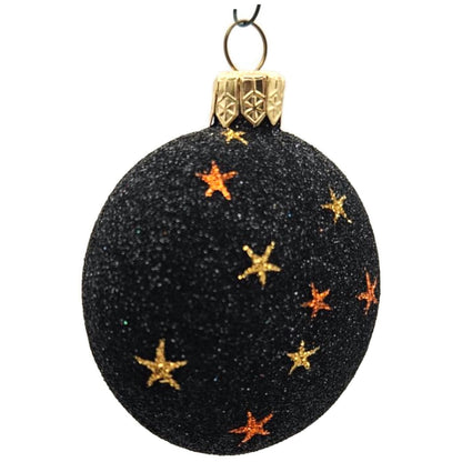 Patricia Breen Halloween Ghostly Medallion Pumpkin StarsBlack Christmas Ornament