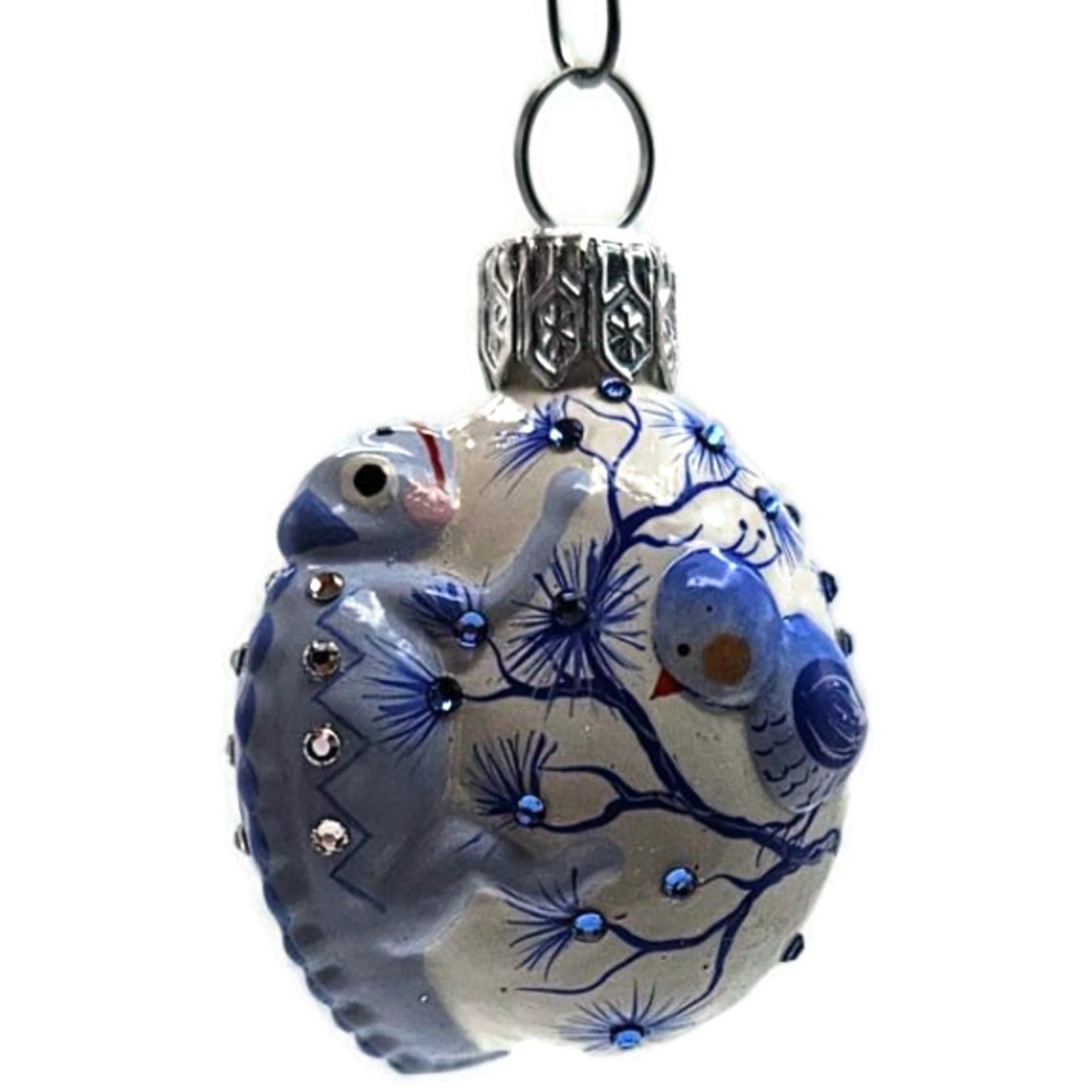 Patricia Breen Springtime Chameleon Blue Bird Spring Christmas Ornament