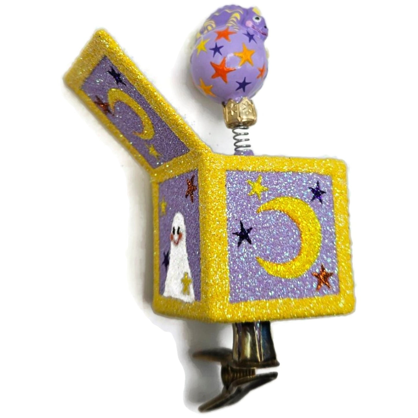 Patricia Breen Pop! Goes the Chameleon Purple Halloween Clip On Ornament CATZ